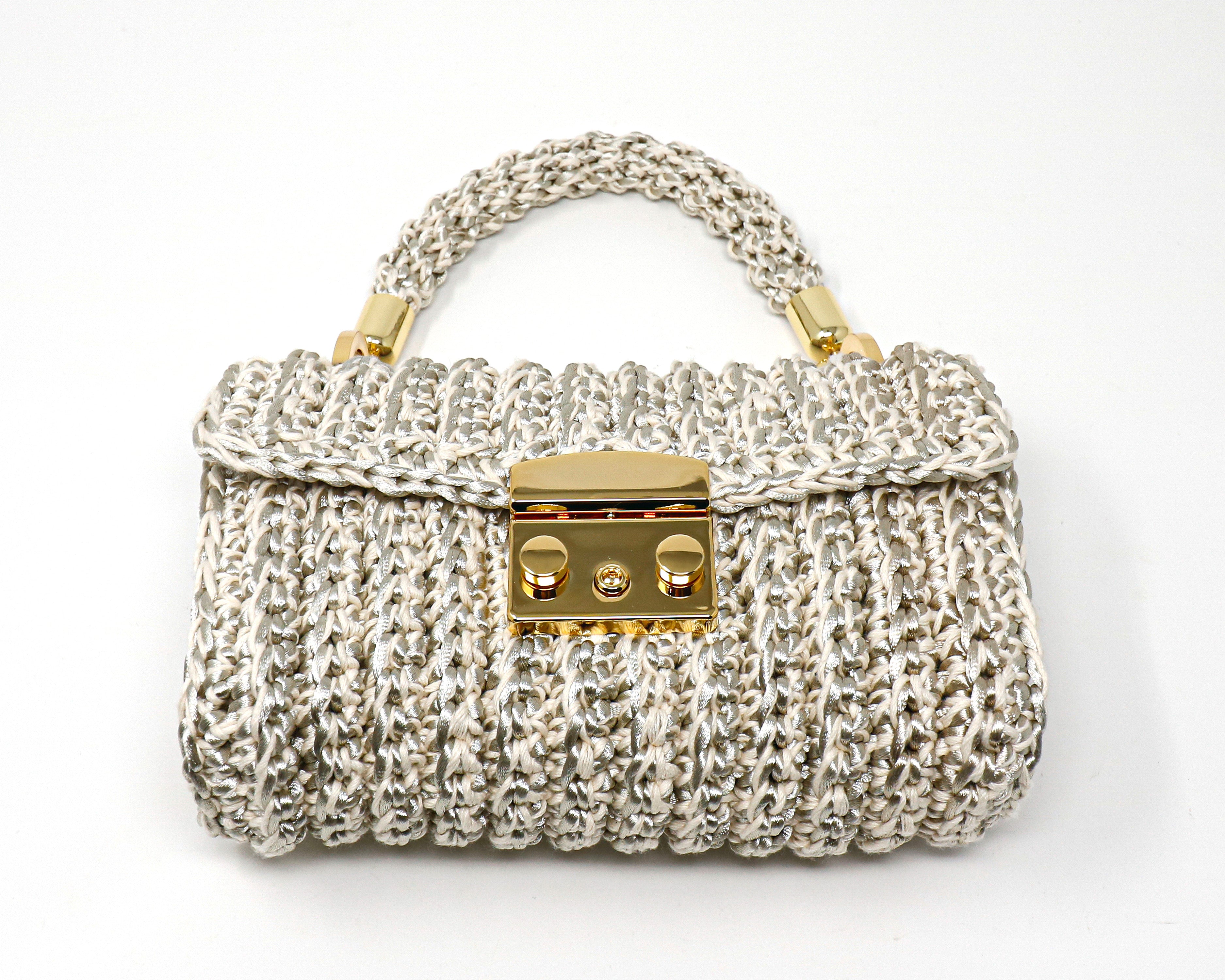 My One Handbag - White/Silver