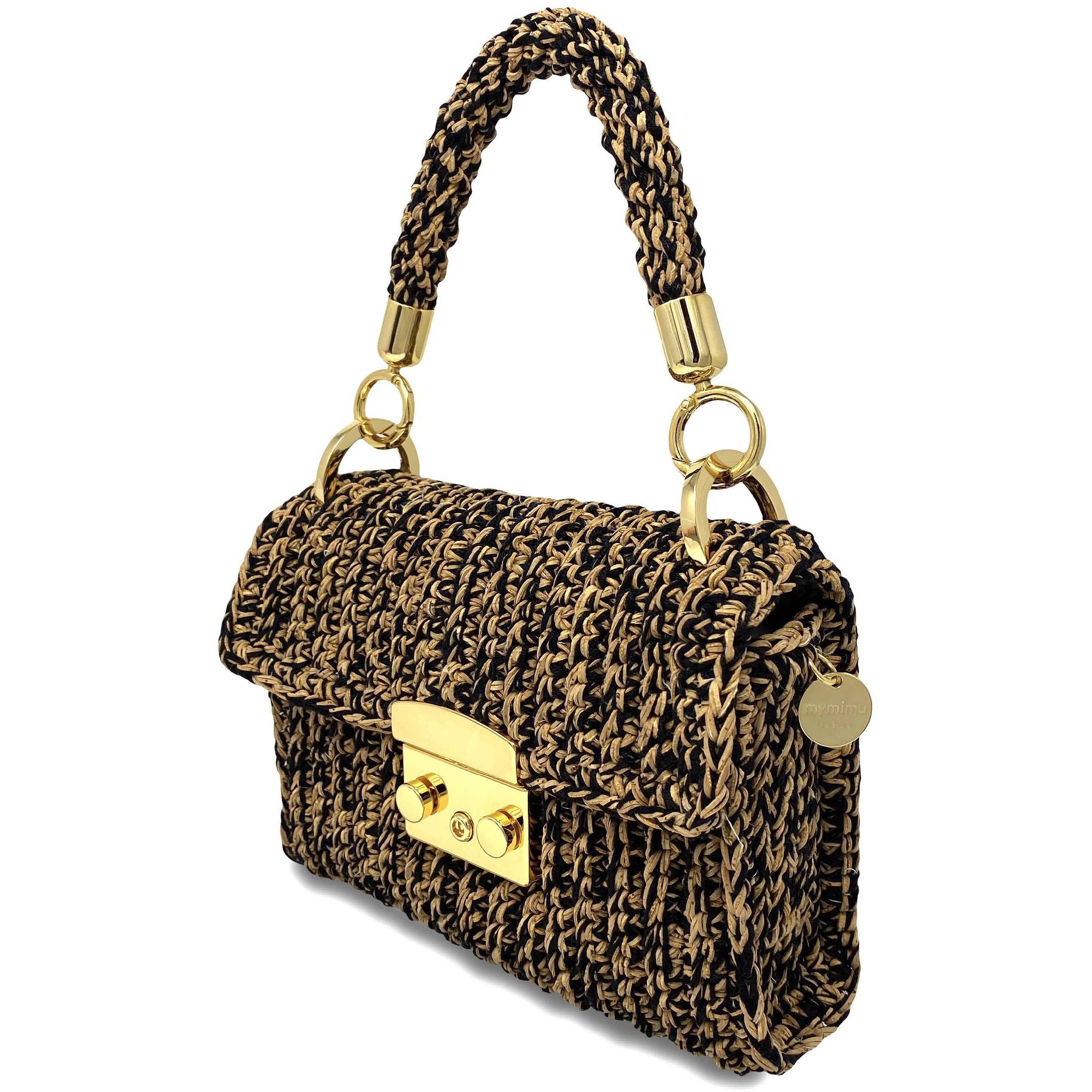 Cork Lisboa crochet bag - Black