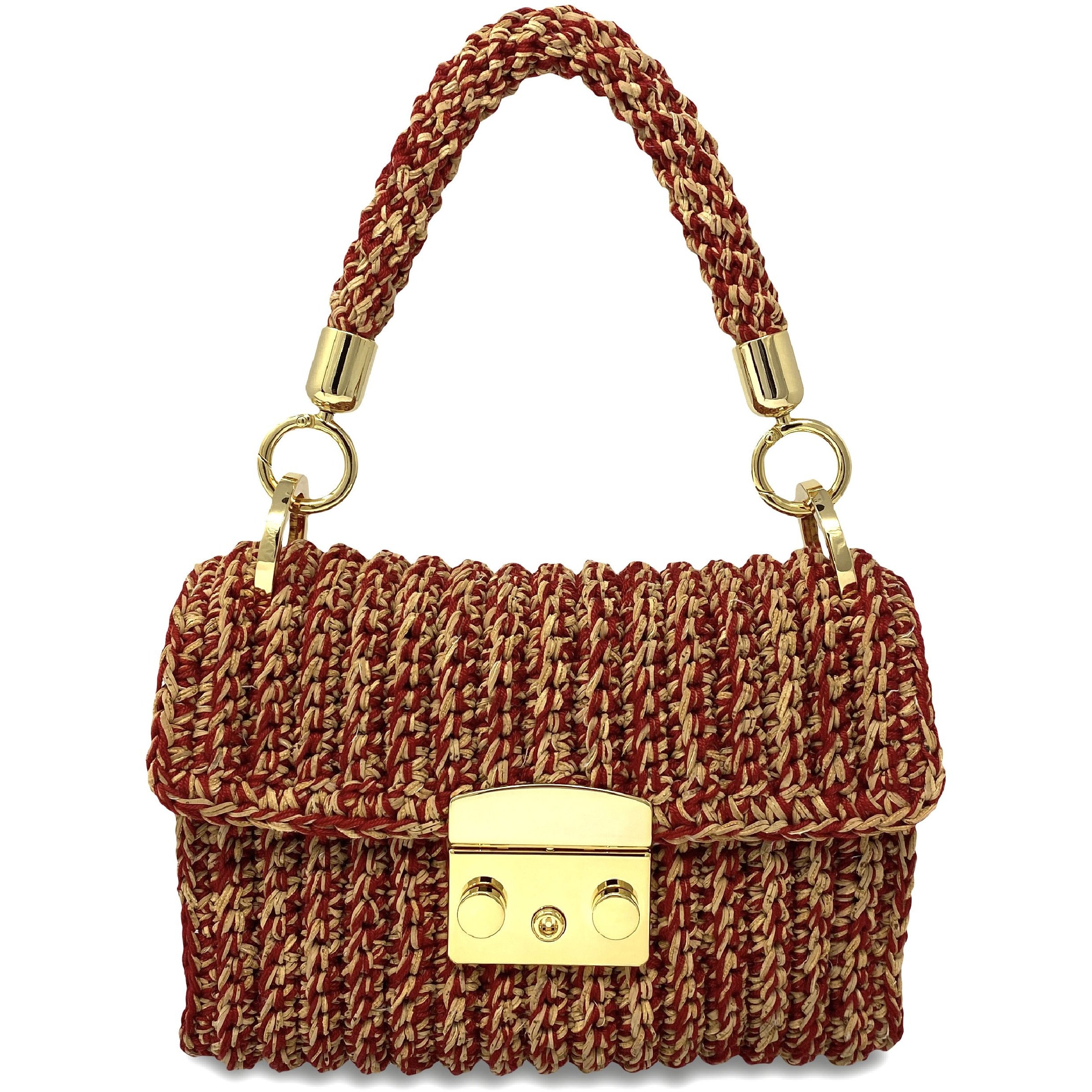 Cork Lisboa crochet bag - Red