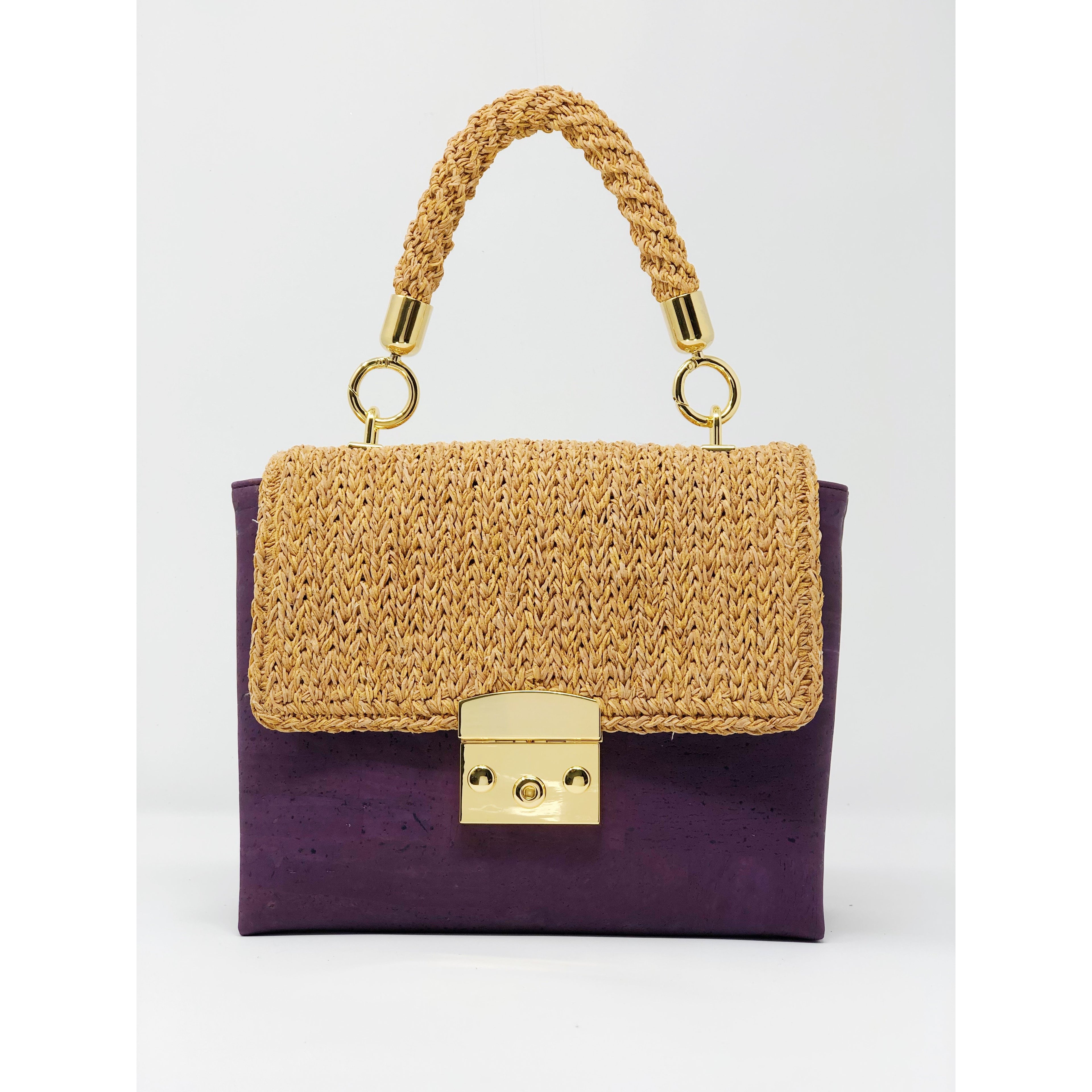 Cork Alentejo handbag - Purple