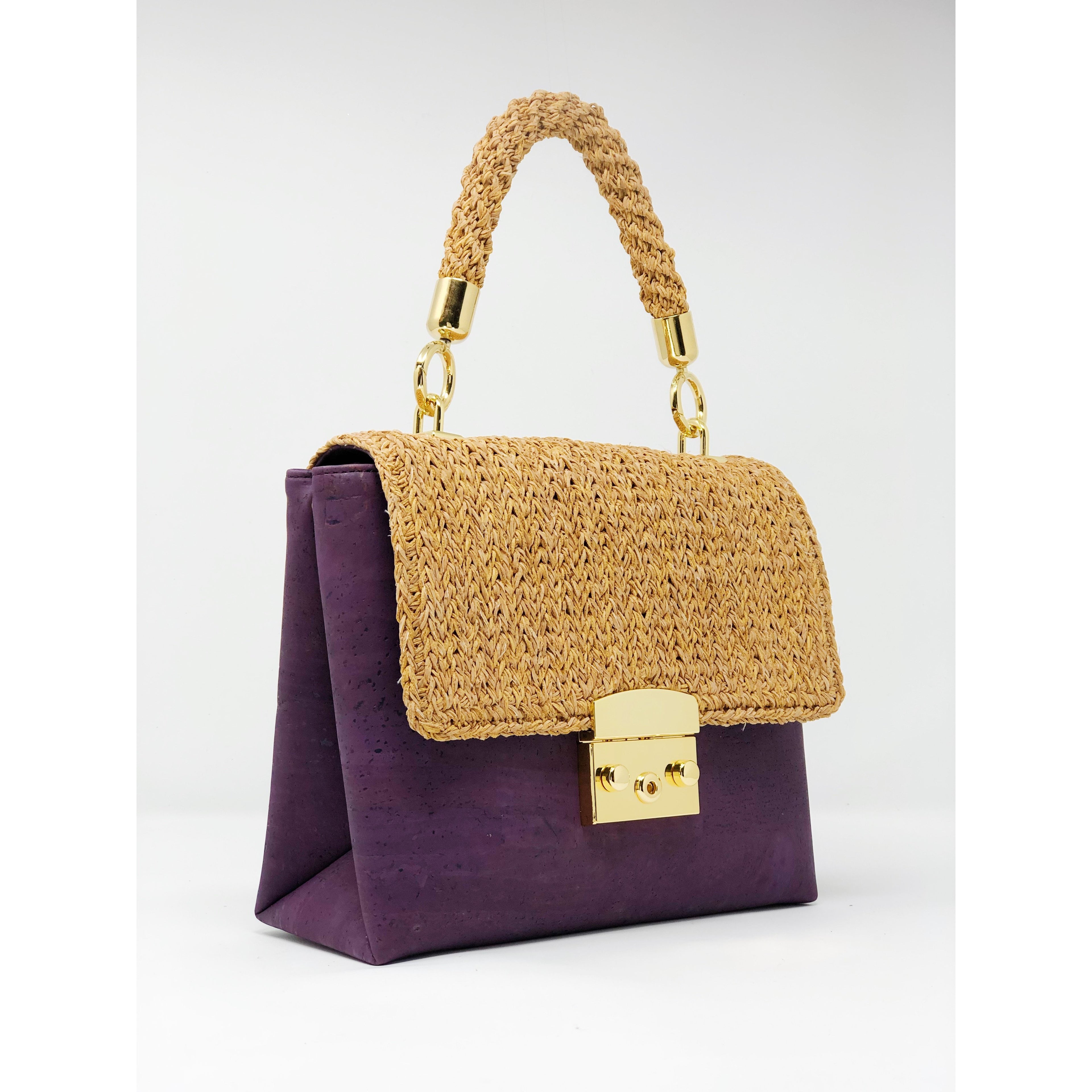 Cork Alentejo handbag - Purple